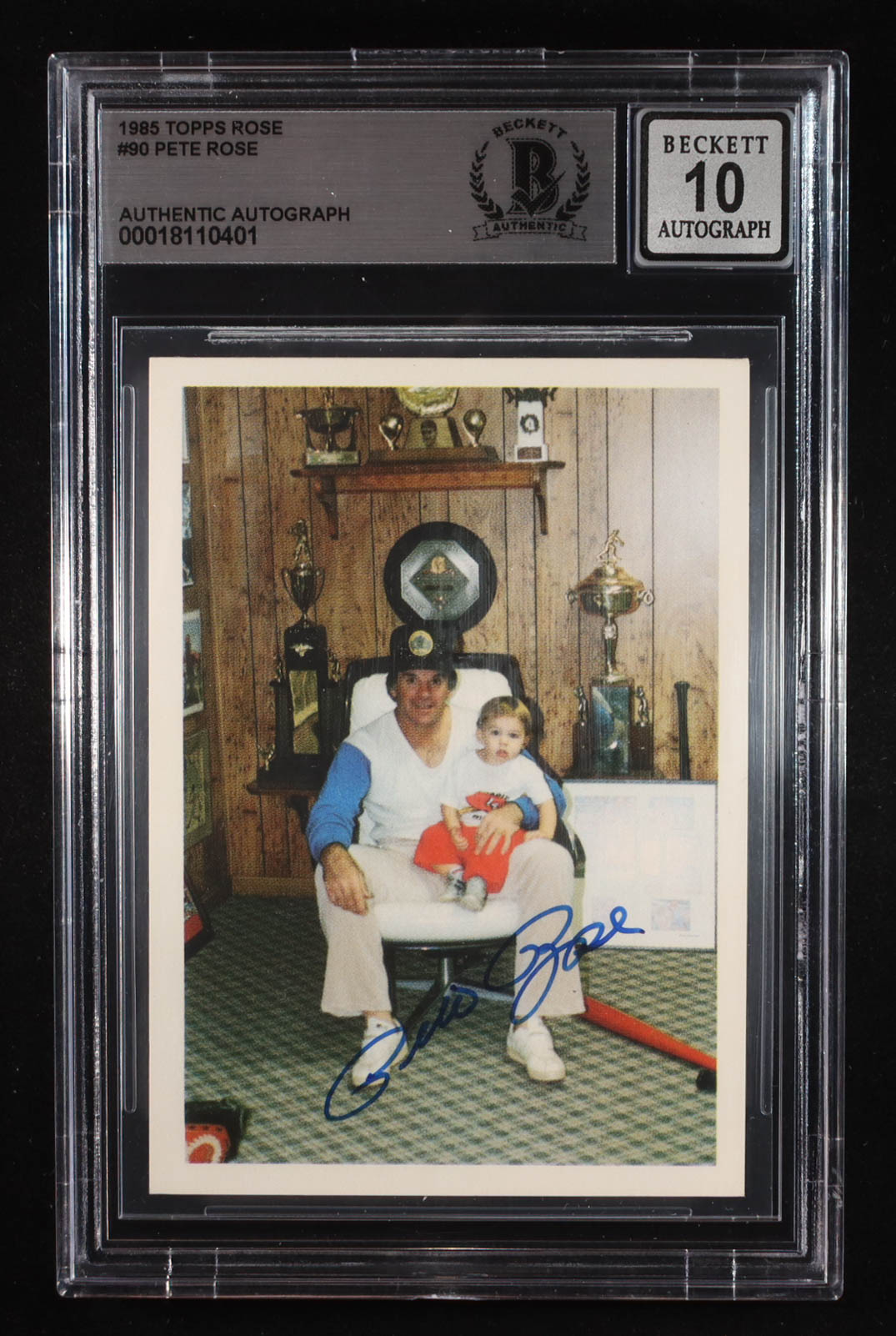 Pete Rose Signed 1985 Topps Rose #90 / Goals Left (BGS | Autograph Grade 10) at PristineAuction.com Pete Rose Signed 1985 Topps Rose #90 / Goals Left (BGS | Autograph Grade 10) at PristineAuction.com