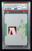 Patrick Mahomes II 2019 Panini National Treasures Collegiate Printing Plates Yellow #52 Jersey #1/1 (PSA 8) at PristineAuction.com