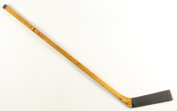 1955-66 Chicago Blackhawks Northland Pro Hockey Stick Signed by (14) with Pierre Pilote, Allan Stanley, Al Rollins, Glen Skov (Beckett) at PristineAuction.com