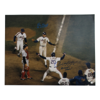 Howard Johnson & Ray Knight Signed Mets 16x20 Photo Inscribed "Amazin' Mets!" & "86 WS MVP" (AWM) at PristineAuction.com