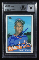 Dwight Gooden Signed 1985 Topps #620 RC Inscribed "85 NL Cy" (BGS | Auto 10) at PristineAuction.com