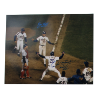 Howard Johnson & Ray Knight Signed Mets 16x20 Photo Inscribed "Amazin' Mets!" & "86 WS MVP" (AWM) at PristineAuction.com