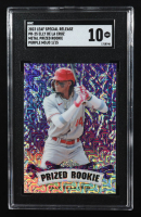Elly De La Cruz 2023 Leaf Metal Special Release Prized Rookie Mojo Purple #PR25 #01/15 RC (SGC 10) at PristineAuction.com