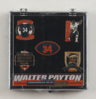 Walter Payton LE Bears "Sweetness" Commemorative Set of (5) Pins with Display Case at PristineAuction.com