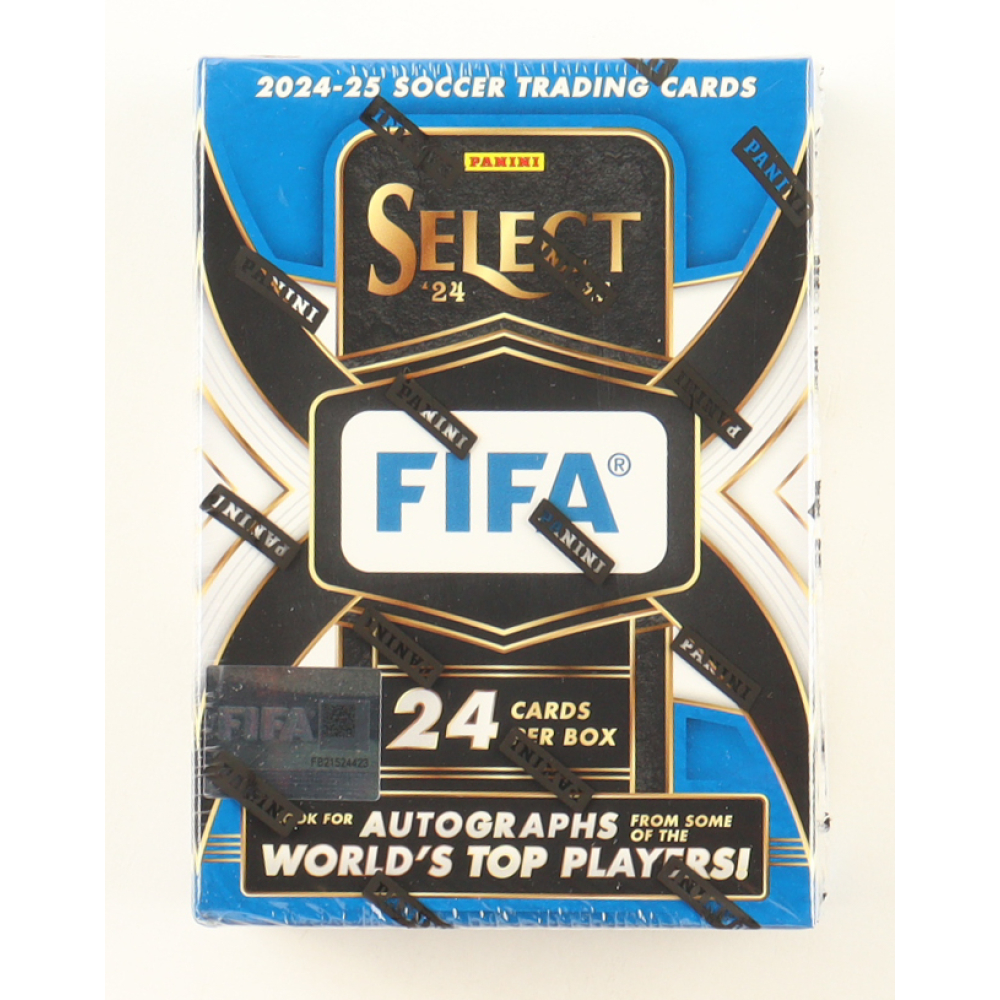 Panini Select FIFA Soccer - Lot De 6 Boîtes Blaster 2024/25 - 1 Carte Orange Fluorescente Par Boîte + Inserts - Cartes à Collectionner