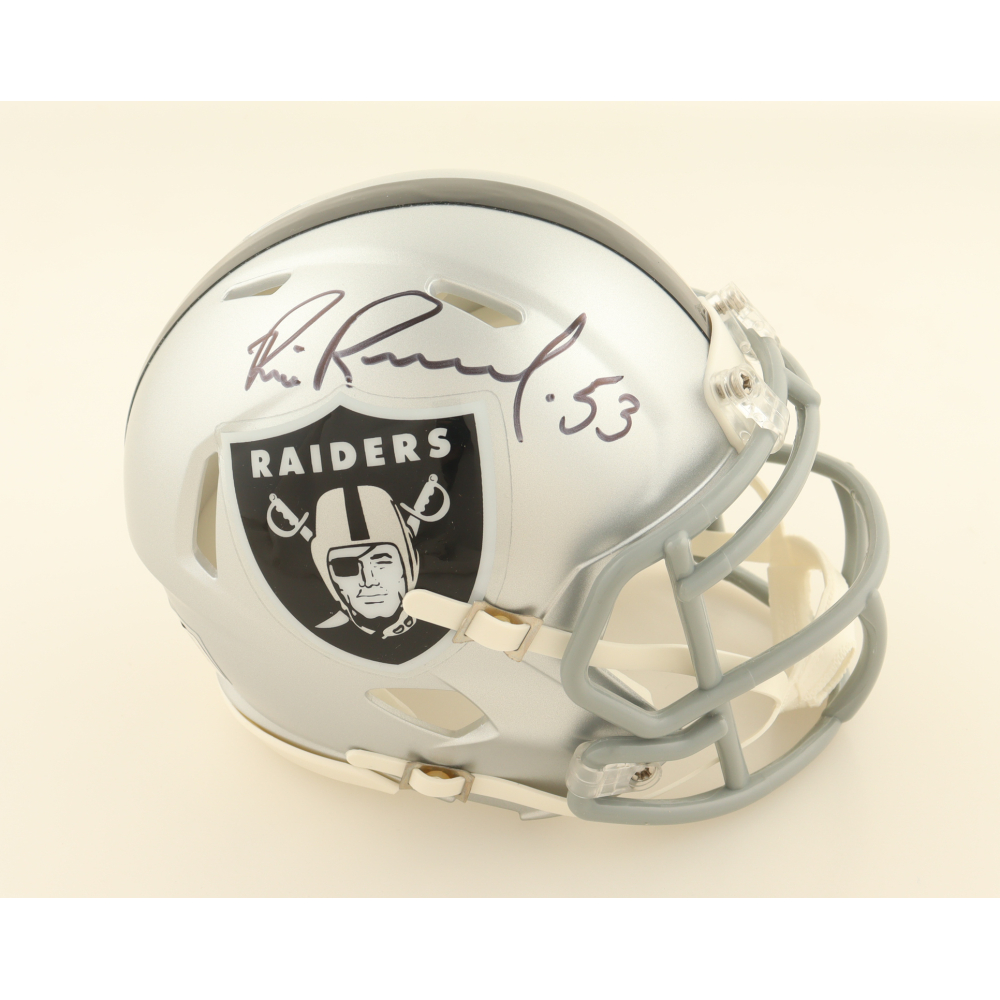 Bill Romanowski Signed Raiders Speed Mini Helmet (Beckett) at PristineAuction.com