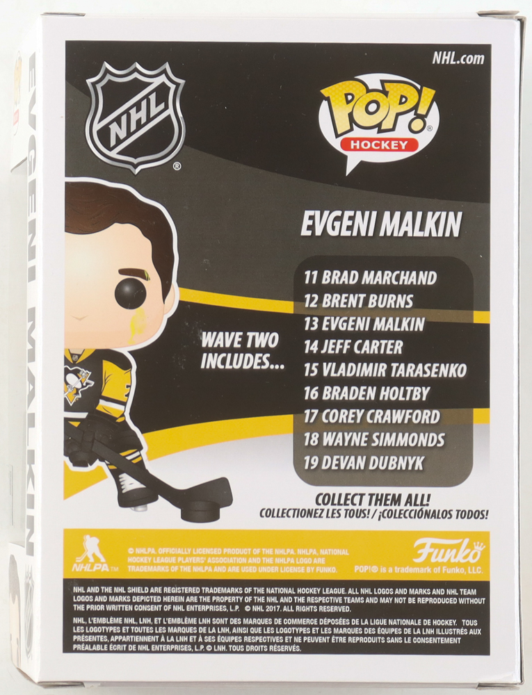 Evgeni Malkin Signed LE "Penguins" #13 Funko Pop! Vinyl Figure (Fanatics) at PristineAuction.com Evgeni Malkin Signed LE "Penguins" #13 Funko Pop! Vinyl Figure (Fanatics) at PristineAuction.com