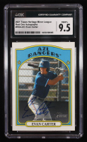 Evan Carter 2021 Topps Heritage Minors Real One Autographs #ROAEC RC (CGC 9.5) at PristineAuction.com