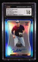 Coby Mayo 2020 Leaf Metal Draft Autographs Blue Rainbow #BACM3 RC #18/35 (CGC 10) at PristineAuction.com