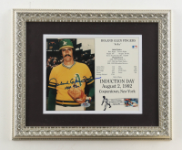 Roland Glen Fingers Signed Athletics Hall Of Fame Induction Custom Framed Photo Display Inscribed "HOF 92" (PSA) at PristineAuction.com