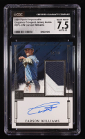 Carson Williams 2024 Panini Impeccable Elegance Prospect Jersey Autographs #6 #22/99 (CGC 7.5 | Autograph Graded 10) at PristineAuction.com