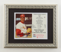 Steve "Lefty" Carlton Signed Cardinals Hall Of Fame Induction Custom Framed Photo Display Inscribed "HOF 94" (PSA) at PristineAuction.com