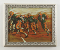 1966 Bruce Bomberger Packers "The Sweep" Custom Framed Art Print Display at PristineAuction.com