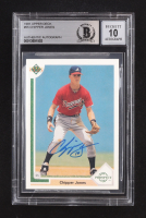 Chipper Jones Signed 1991 Upper Deck #55 RC (BGS | Auto 10) at PristineAuction.com