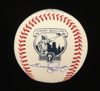 Jimmy Rollins Signed OML Commemorative Logo Baseball (JSA) at PristineAuction.com