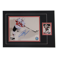 Chris Neil Signed Senators Custom Matted Photo with Trading Card (JSA) at PristineAuction.com