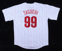 So Taguchi Signed Jersey with Kanji Signature & Inscribed "2008 WS Champs" (Beckett) at PristineAuction.com