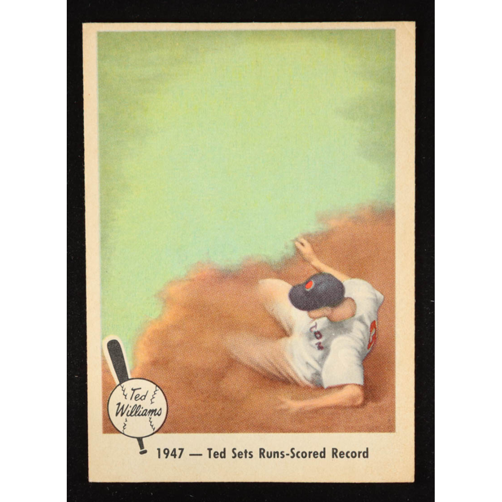 Ted Williams 1959 Fleer #34 Runs Scored Record at PristineAuction.com