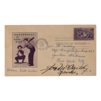 Joe McCarthy Signed 1939 Baseball Centennial FDC Envelope Inscribed "Yankees" (JSA) at PristineAuction.com