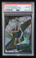 Victor Wembanyama 2023-24 Panini Revolution Shock Wave Fractal #15 RC (PSA 10) at PristineAuction.com