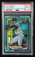 Paul Skenes 2024 Bowman Chrome Prospects Lunar Glow Refractors #BCP125 RC (PSA 10) at PristineAuction.com