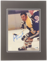 Johnny Bucyk Signed Bruins 11x14 Custom Matted Photo Display (JSA) at PristineAuction.com