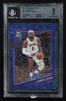 LeBron James 2021-22 Donruss Optic Blue Velocity #41 (BGS 9) at PristineAuction.com