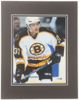 Patrice Bergeron Signed Bruins 11x14 Custom Matted Photo Display (JSA) at PristineAuction.com