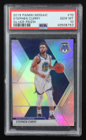 Stephen Curry 2019-20 Panini Mosaic Silver #70 (PSA 10) at PristineAuction.com