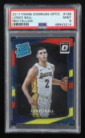 Lonzo Ball 2017 Donruss Optic Red and Yellow #199 RR RC (PSA 9) at PristineAuction.com