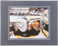 Tim Thomas Signed Bruins 11x14 Custom Matted Photo Display (JSA) at PristineAuction.com