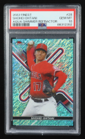 Shohei Ohtani 2022 Finest Aqua Shimmer Refractors #28 #020/175 (PSA 10) at PristineAuction.com