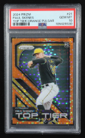 Paul Skenes 2024 Panini Prizm Top Tier Prizms Orange Pulsar #21 #236/399 RC (PSA 10) at PristineAuction.com