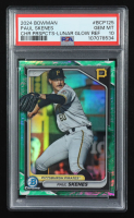 Paul Skenes 2024 Bowman Chrome Prospects Lunar Glow Refractors #BCP125 RC (PSA 10) at PristineAuction.com