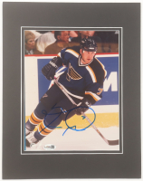 Keith Tkachuk Signed Blues 11x14 Custom Matted Photo Display (JSA) at PristineAuction.com