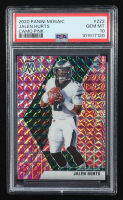 Jalen Hurts 2020 Panini Mosaic Mosaic Camo Pink #222 RC (PSA 10) at PristineAuction.com