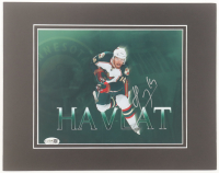 Martin Havlat Signed Wild 11x14 Custom Matted Photo Display (JSA) at PristineAuction.com