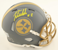 Justin Fields Signed Steelers Slate Alternate Speed Helmet (Beckett) at PristineAuction.com