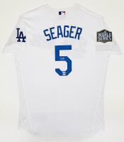 Corey Seager Signed Authentic Nike Dodgers Jersey with 2020 World Series Logo Patch (Fanatics & MLB) at PristineAuction.com