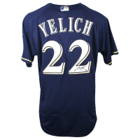 Christian Yelich Signed Brewers Majestic Jersey (Steiner) at PristineAuction.com