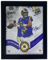 Matthew Stafford LE Rams Custom Framed Game-Used Football Piece Collage (Fanatics) at PristineAuction.com