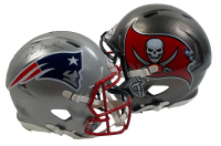 Tom Brady Signed Buccaneers / Patriots Full-Size Authentic On-Field Speed Helmet (Fanatics) at PristineAuction.com