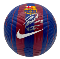 Zlatan Ibrahimovic Signed Barcelona Nike Soccer Ball (Fanatics) at PristineAuction.com