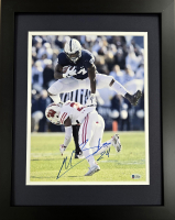Miles Sanders Signed Penn State Nittany Lions Custom Framed Photo Display (JSA) at PristineAuction.com