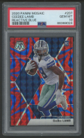 CeeDee Lamb 2020 Mosaic Reactive Blue #207 (PSA 10) at PristineAuction.com