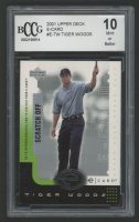 Tiger Woods 2001 Upper Deck e-Card #ETW RC (BCCG 10) at PristineAuction.com