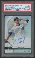Tark Skubal 2020 Bowman Prospect Autograph Sterling Refractor #BSPATS #7/150 (PSA 10) at PristineAuction.com