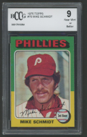 Mike Schmidt 1975 Topps #70 (BCCG 9) at PristineAuction.com