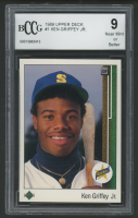 Ken Griffey Jr. 1989 Upper Deck #1 RC (BCCG 9) at PristineAuction.com