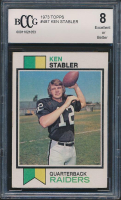 Ken Stabler 1973 Topps #487 RC (BCCG 8) at PristineAuction.com